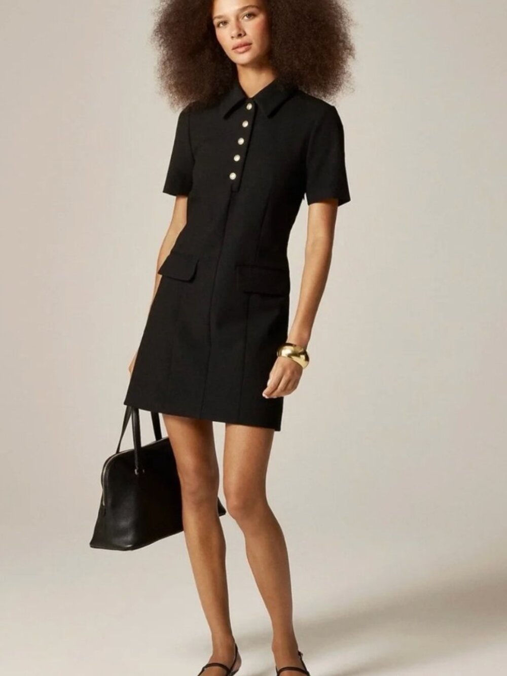 NWT! J. CREW Parc dress in Four Season Stretch Black Size 12